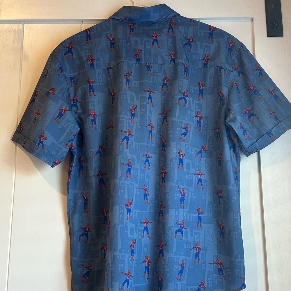 Marvel Gray Spider-Man Patterned Shirt